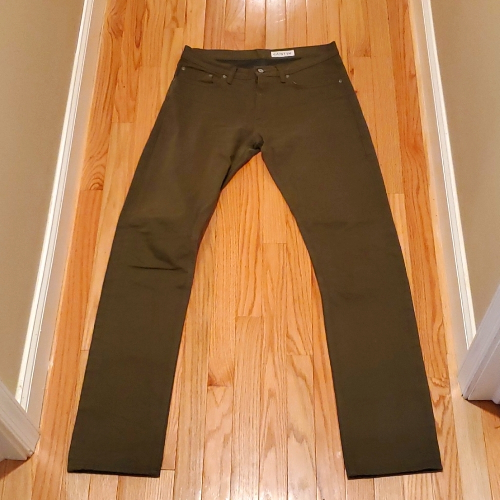 Gustin #159 Japan Olive Selvedge Denim size 34 slim